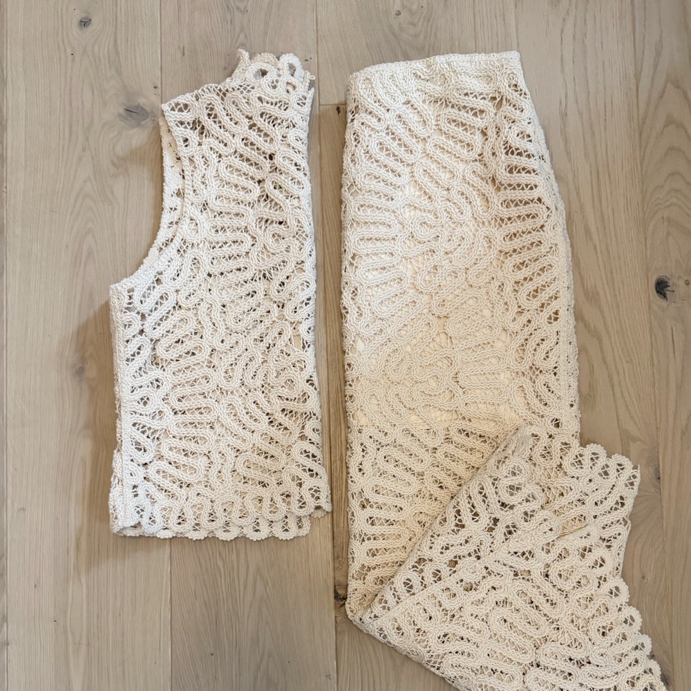H&M Crochet-look pencil skit and sleeveless top set - Picture 8 of 14